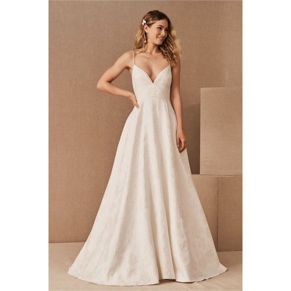 BHLDN Sachin & Babi Penny Wedding Gown Size 0 NEW - Picture 1 of 9